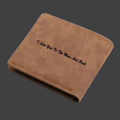 MEN ENGRAVED PHOTO PERSONALIZED WALLET